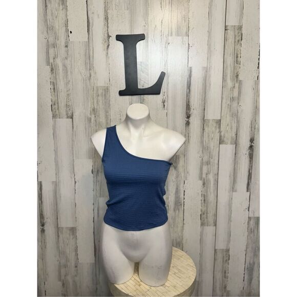 Antistar one sleeve blue blouse size large - Picture 1 of 6